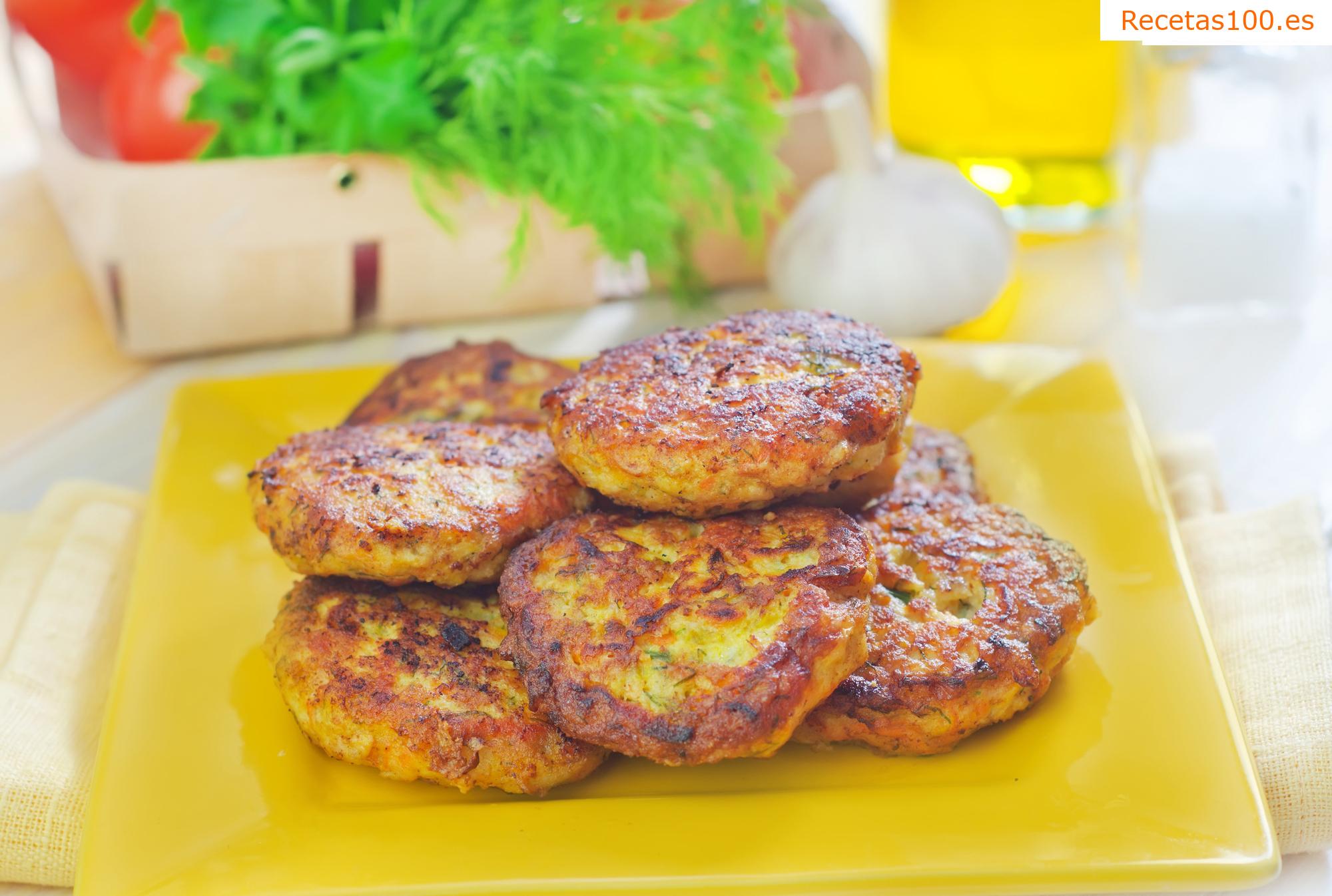 Albóndigas con chips de patata