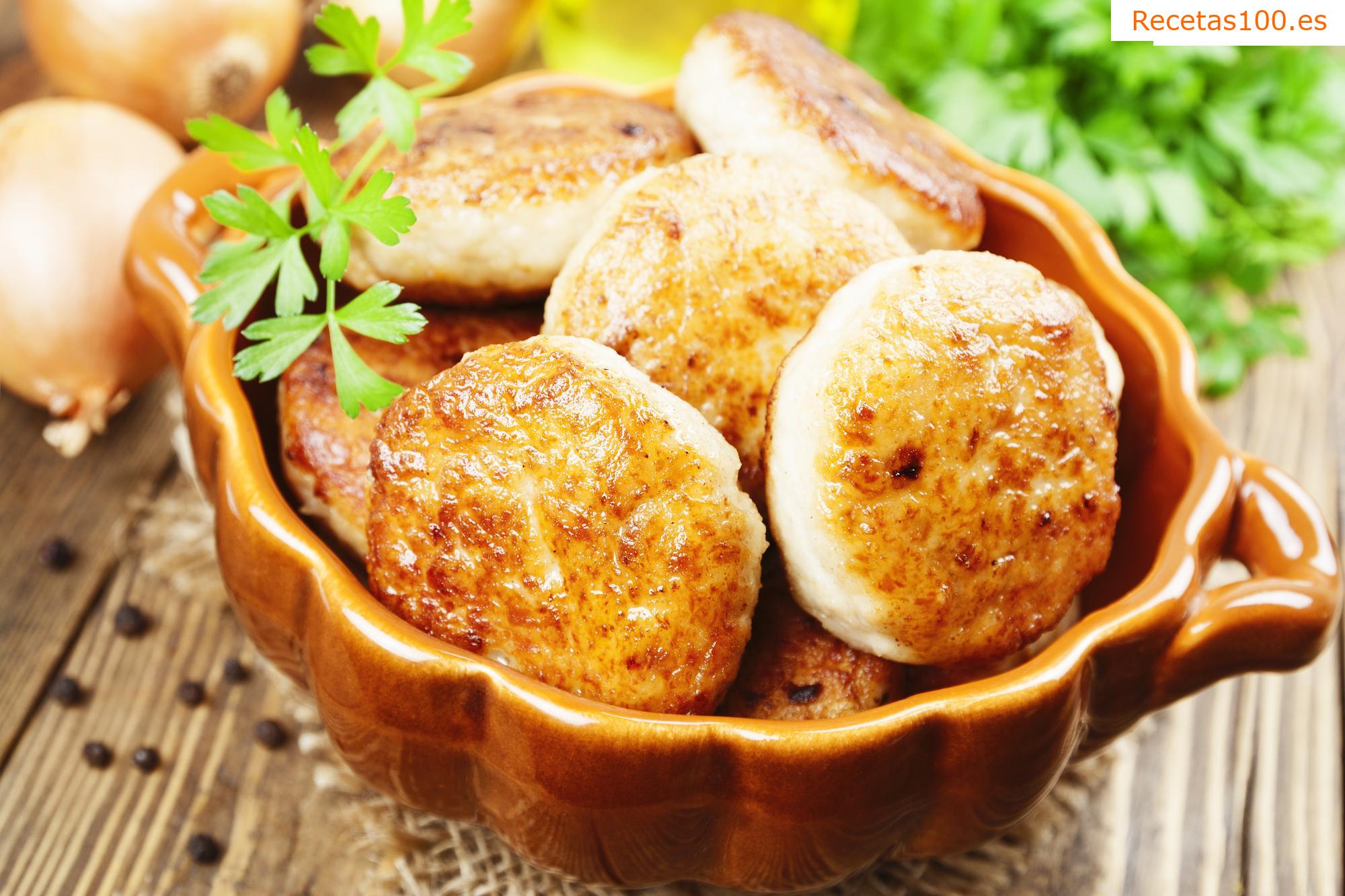 Albóndigas de pollo cocido