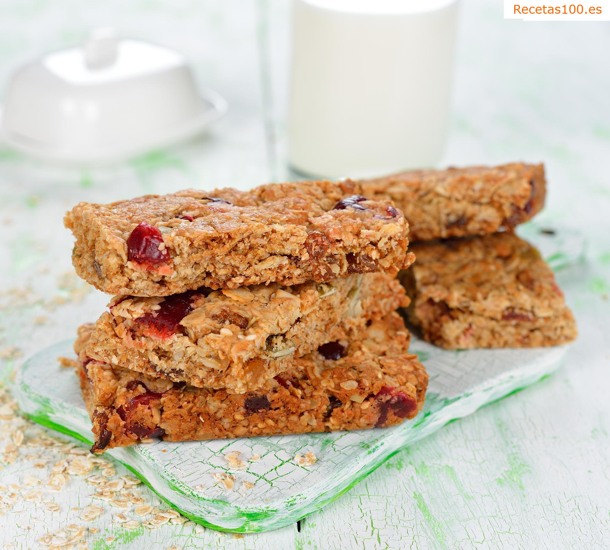 Barras de muesli caseras