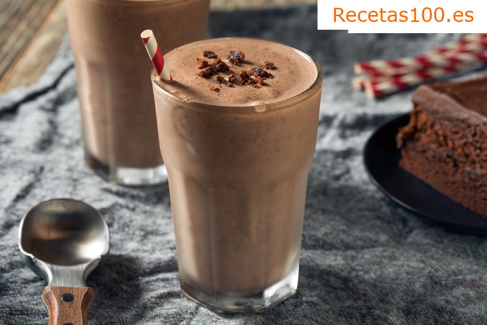 Batido de chocolate y fresa