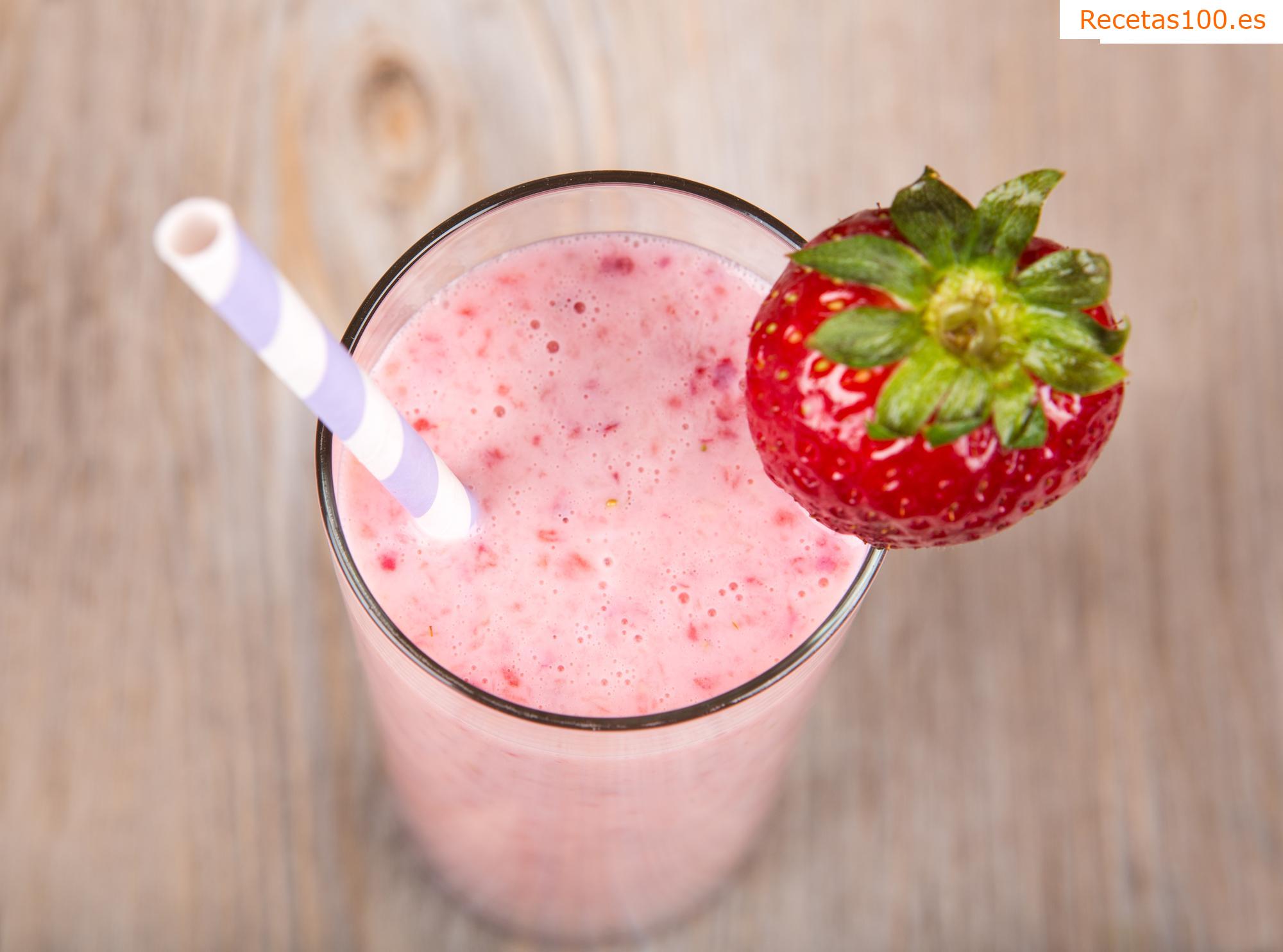 Batido de fresa