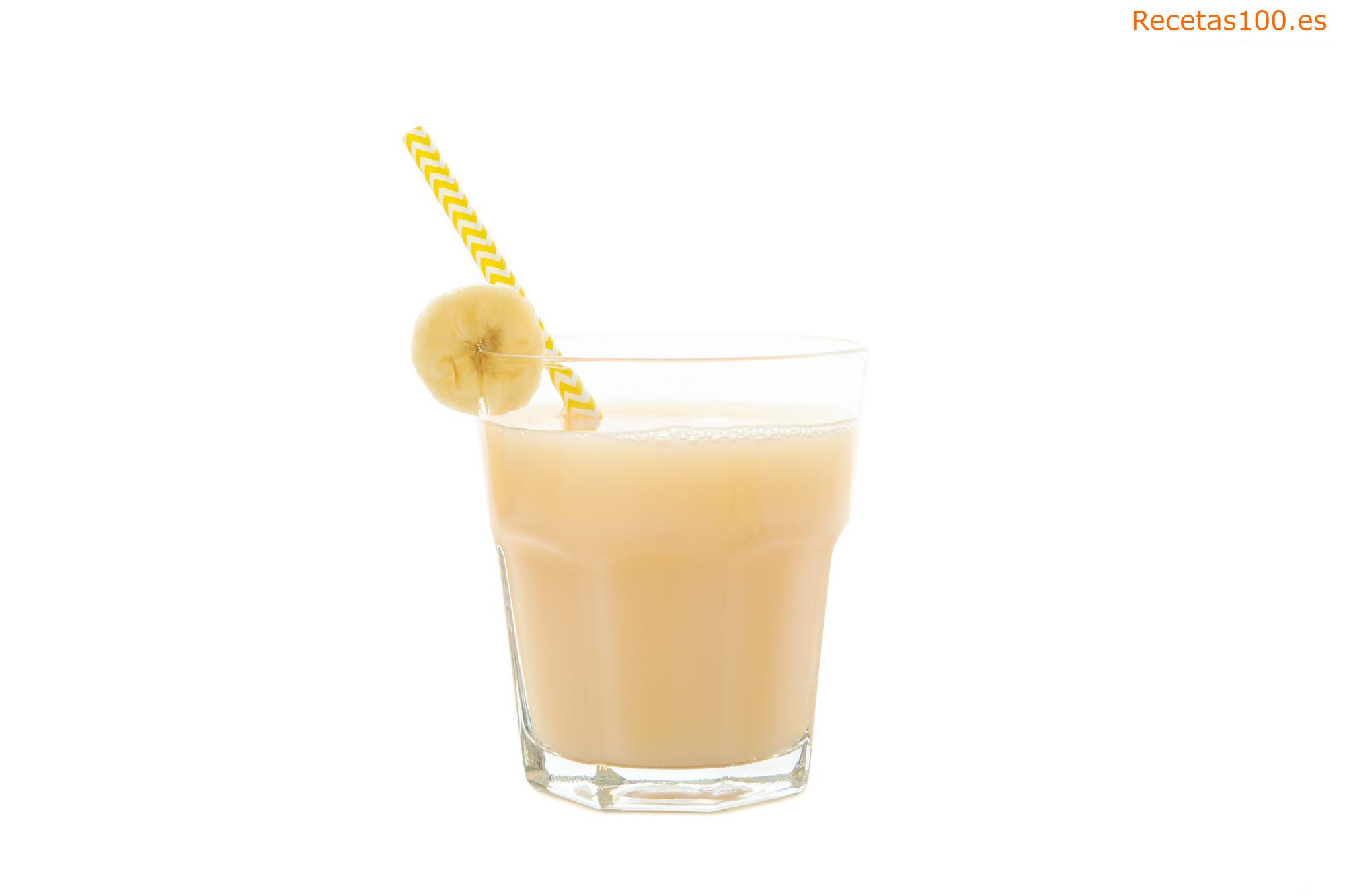 Batido de plátano con vodka