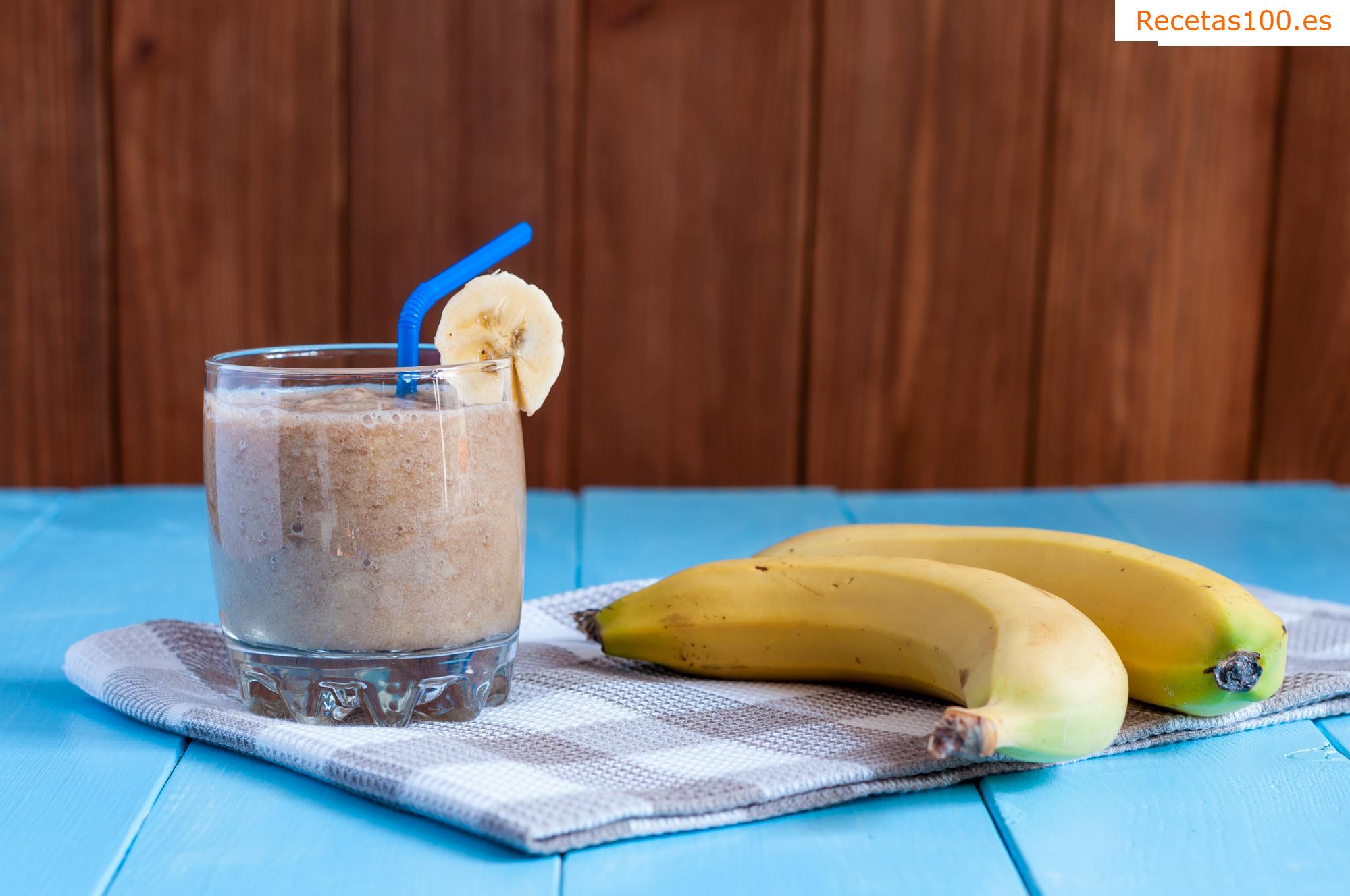 Batido de plátano y cacao