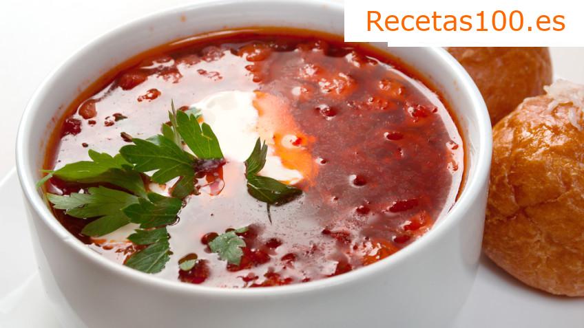 Borscht clásico ruso
