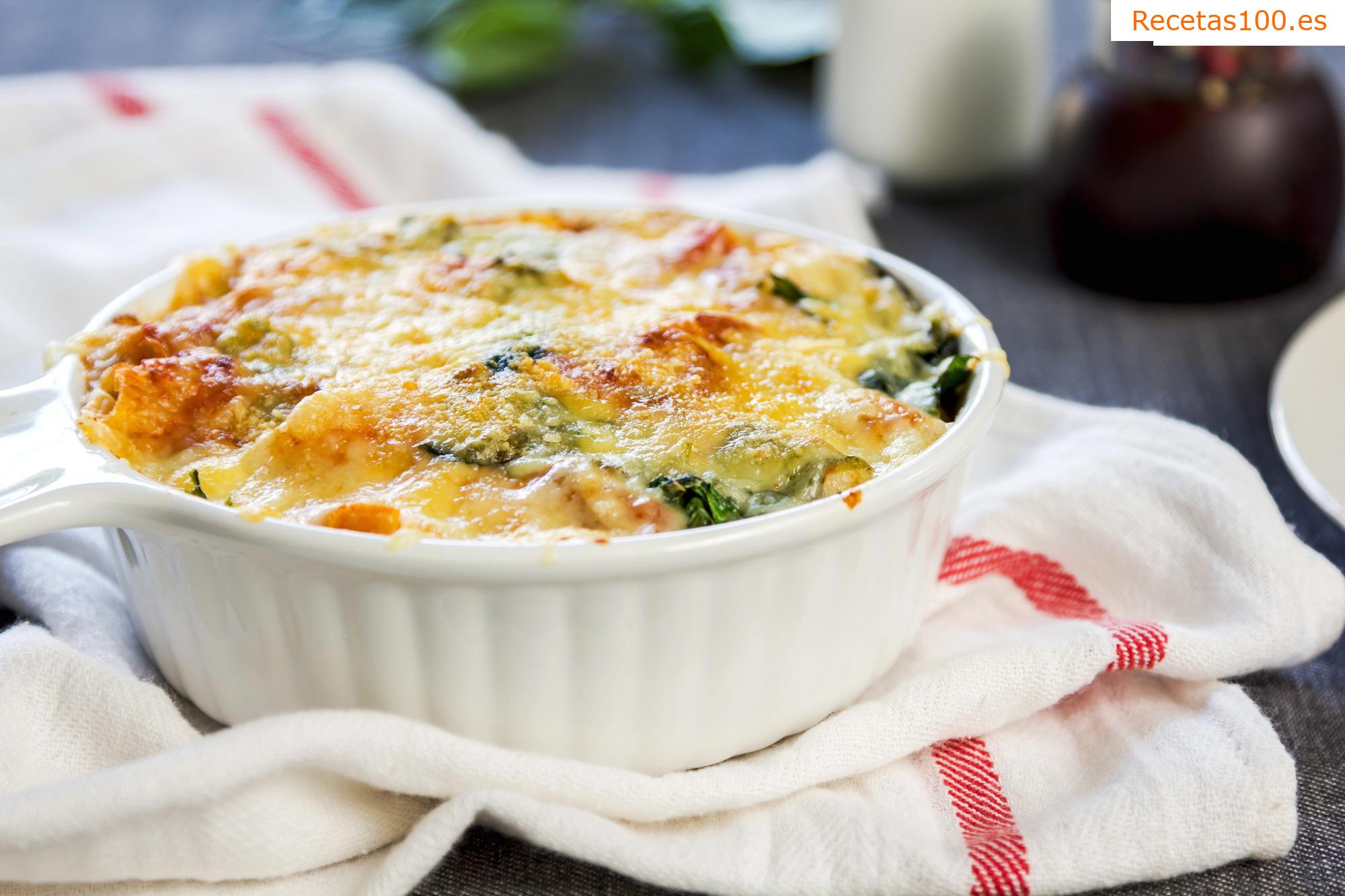 Brócoli y coliflor gratinados en crema agria