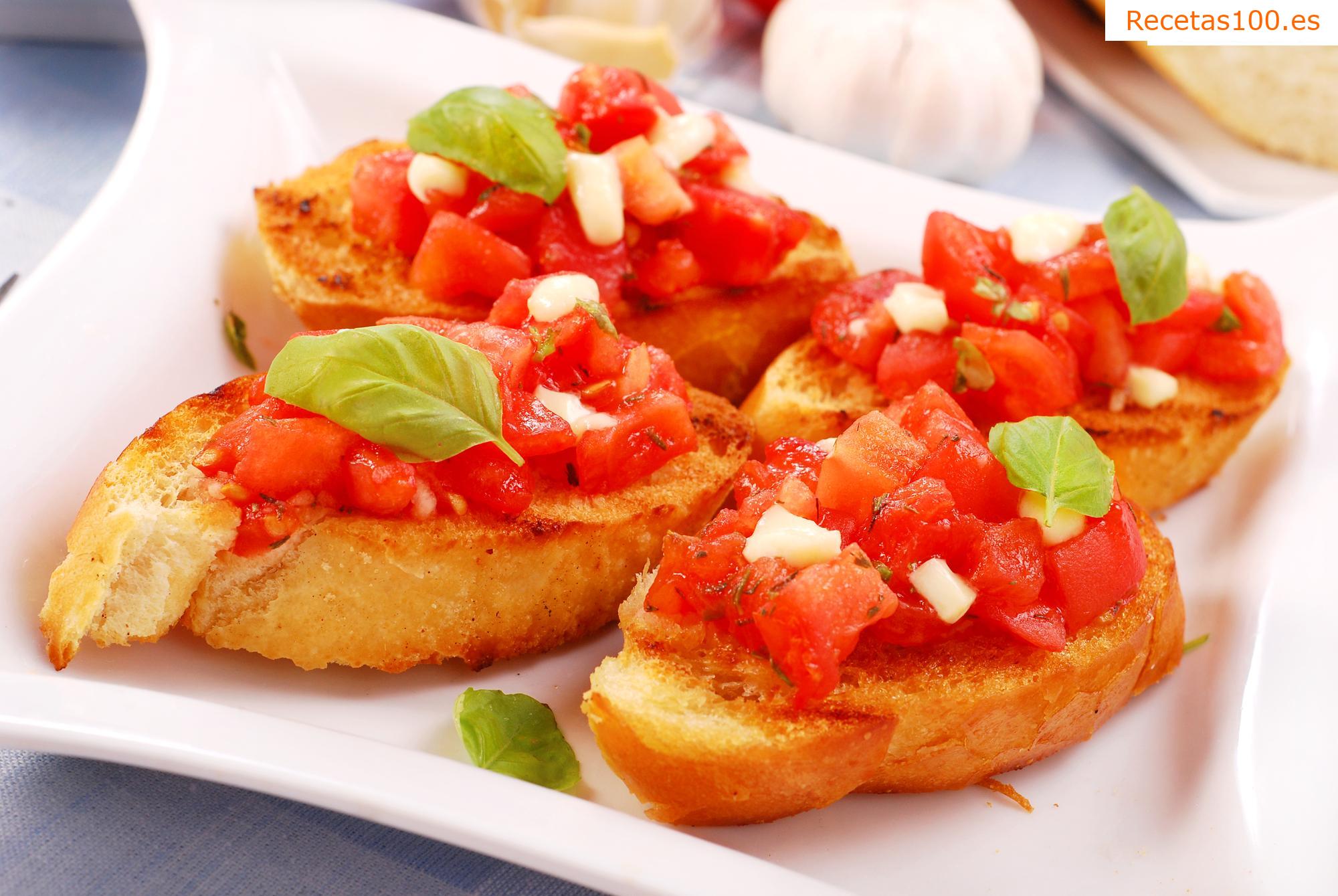 Bruschetta al Pomodoro en checo