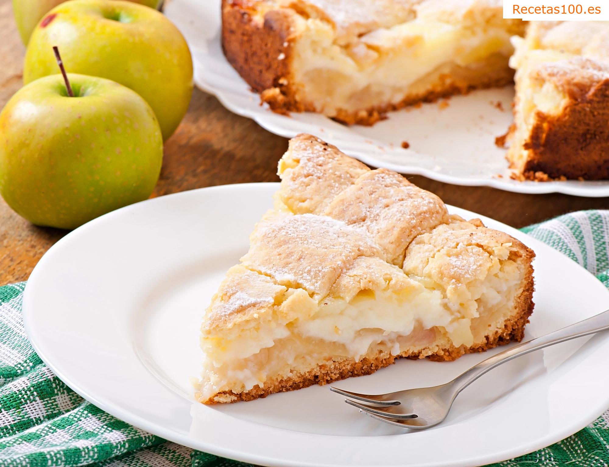 Budín de manzana y requesón