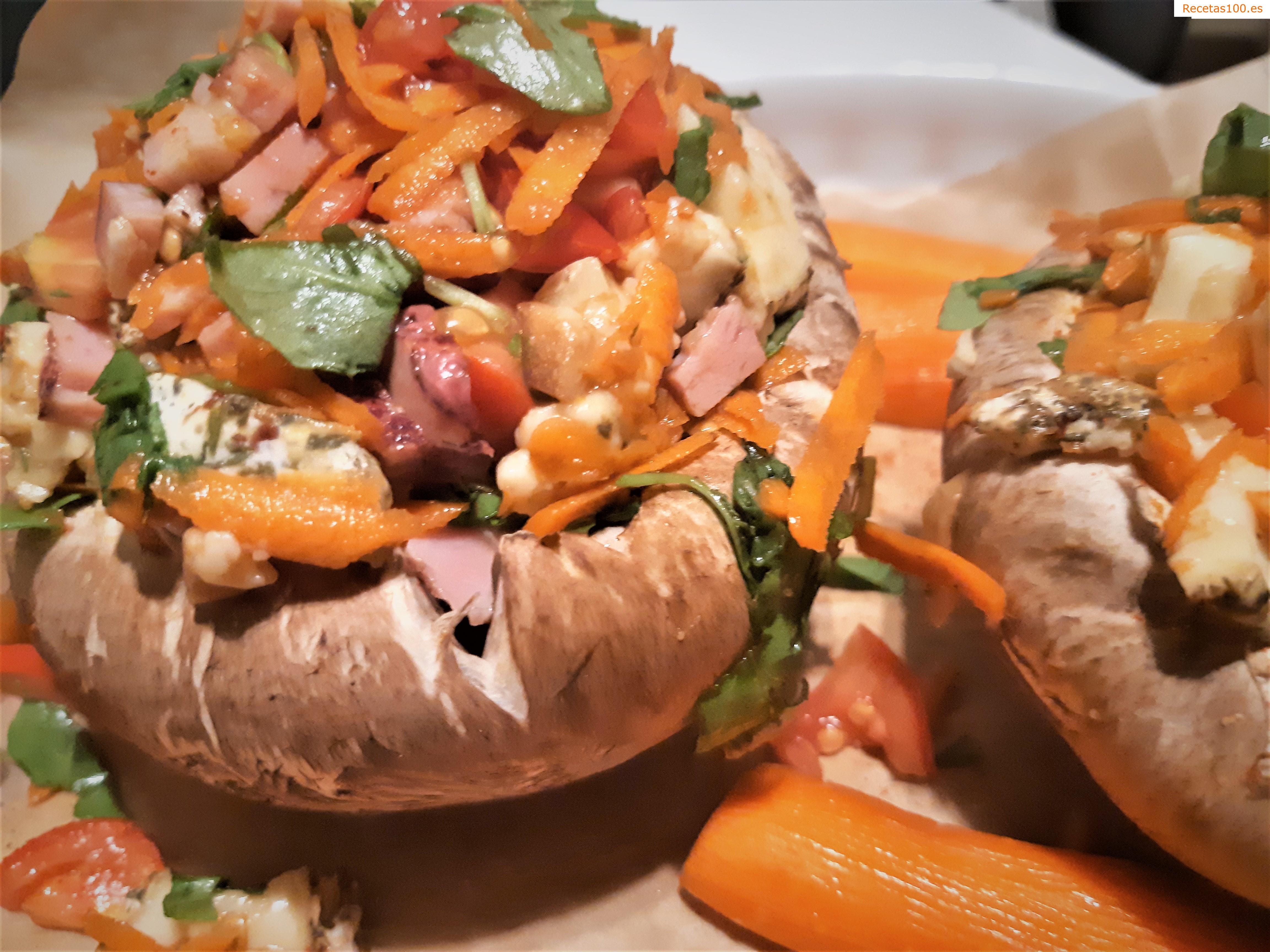 Champiñones portobello al horno