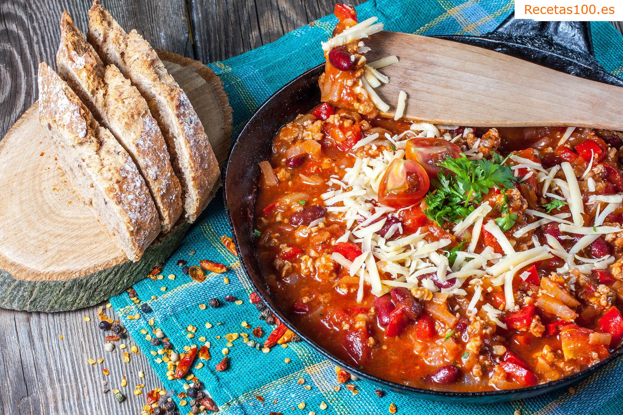 Chilli con carne al estilo mexicano