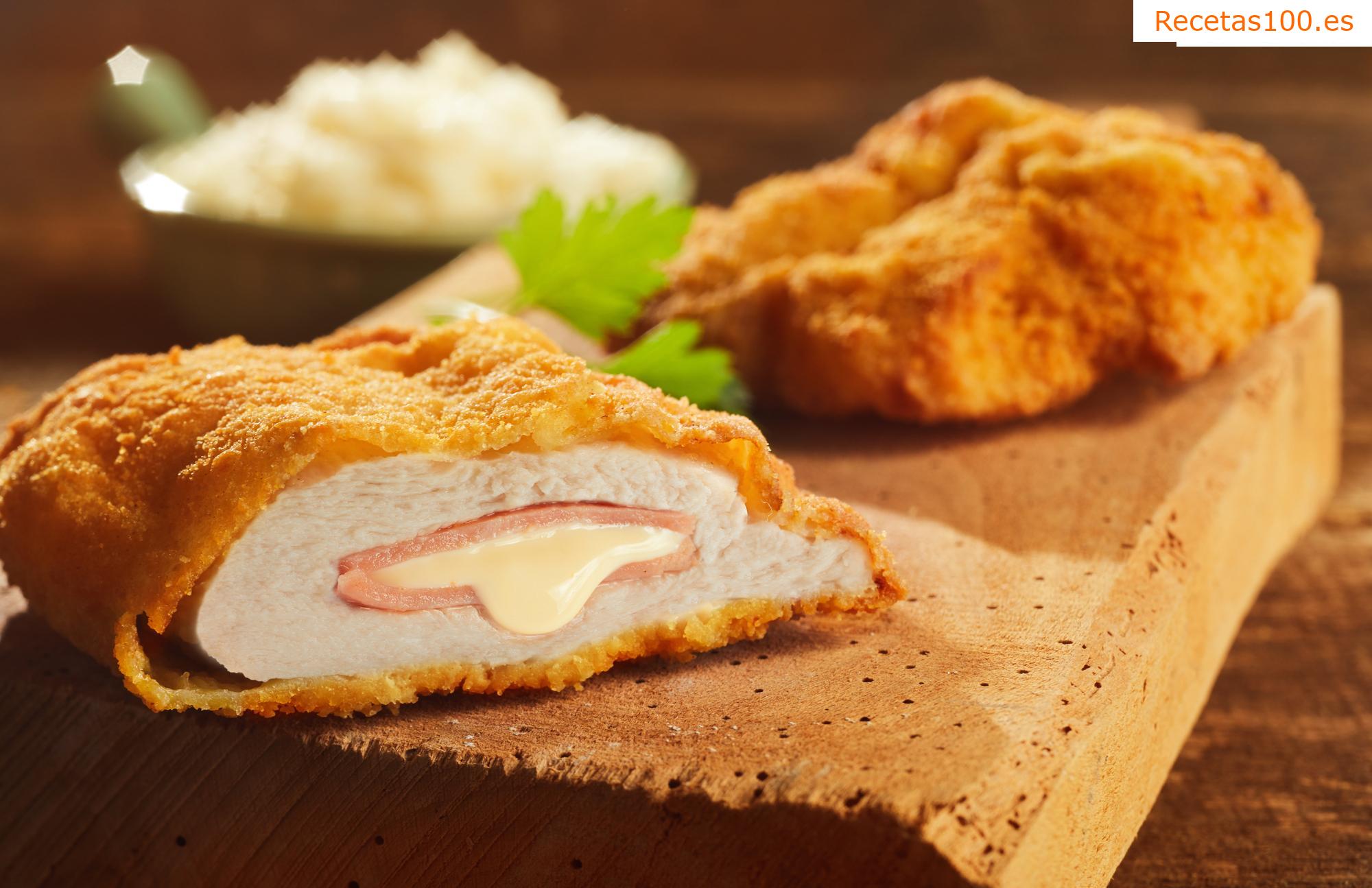 Chuleta de cerdo rellena de mozzarella