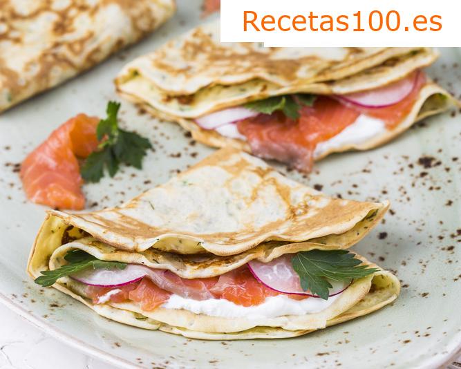 Ensalada con salmón ahumado