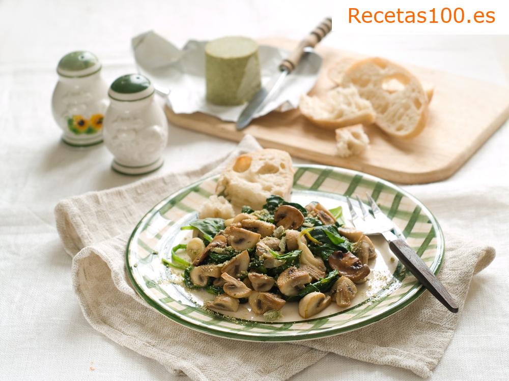 Ensalada de champiñones