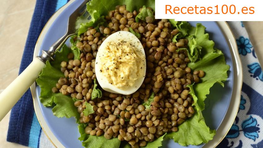 Ensalada tibia de lentejas