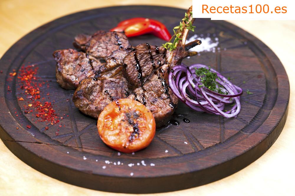 Filetes de cerdo asados con marinada
