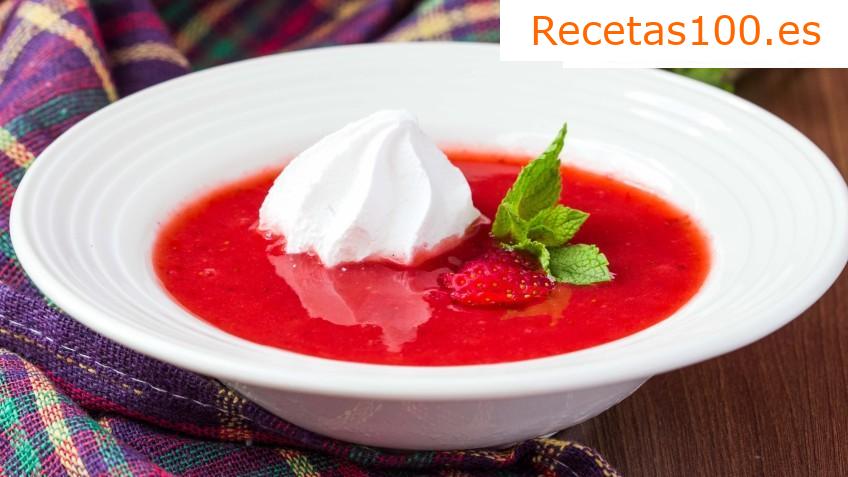 Gazpacho de fresa