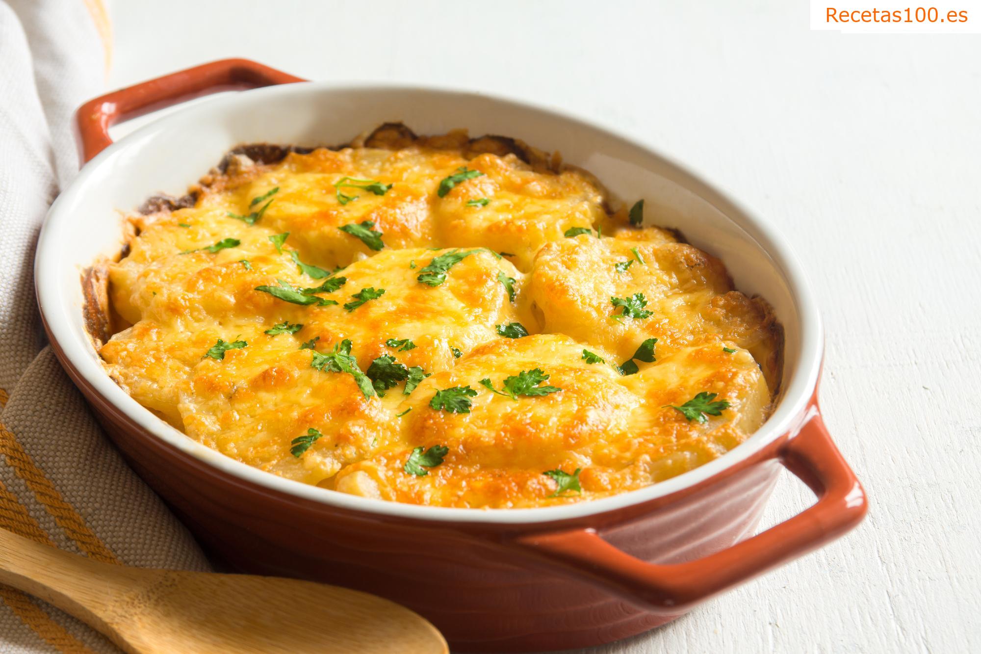 Papas al horno con tocino
