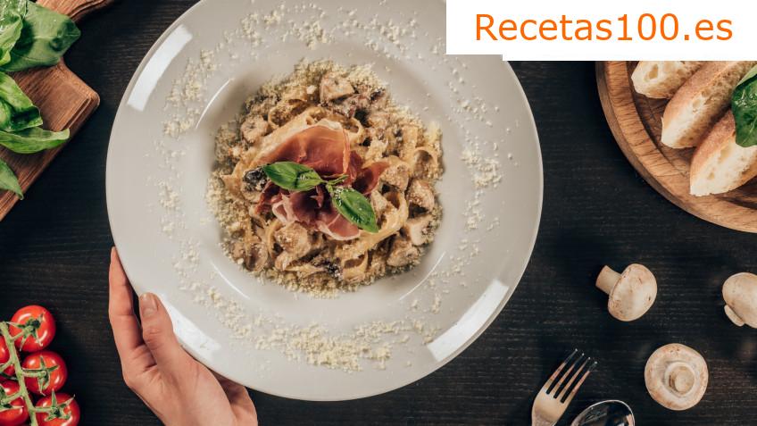 Pasta con champiñones