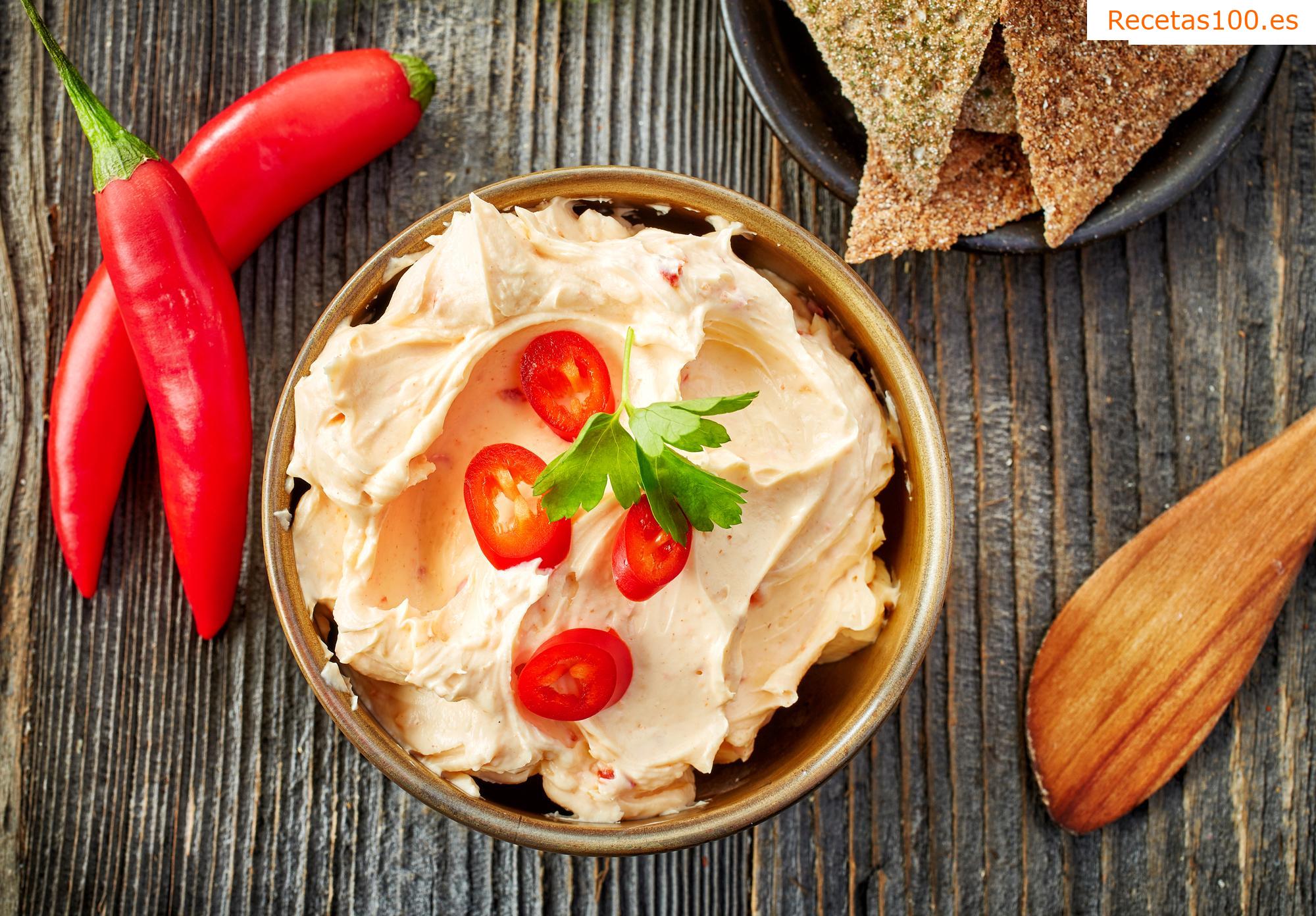 Pasta de queso picante