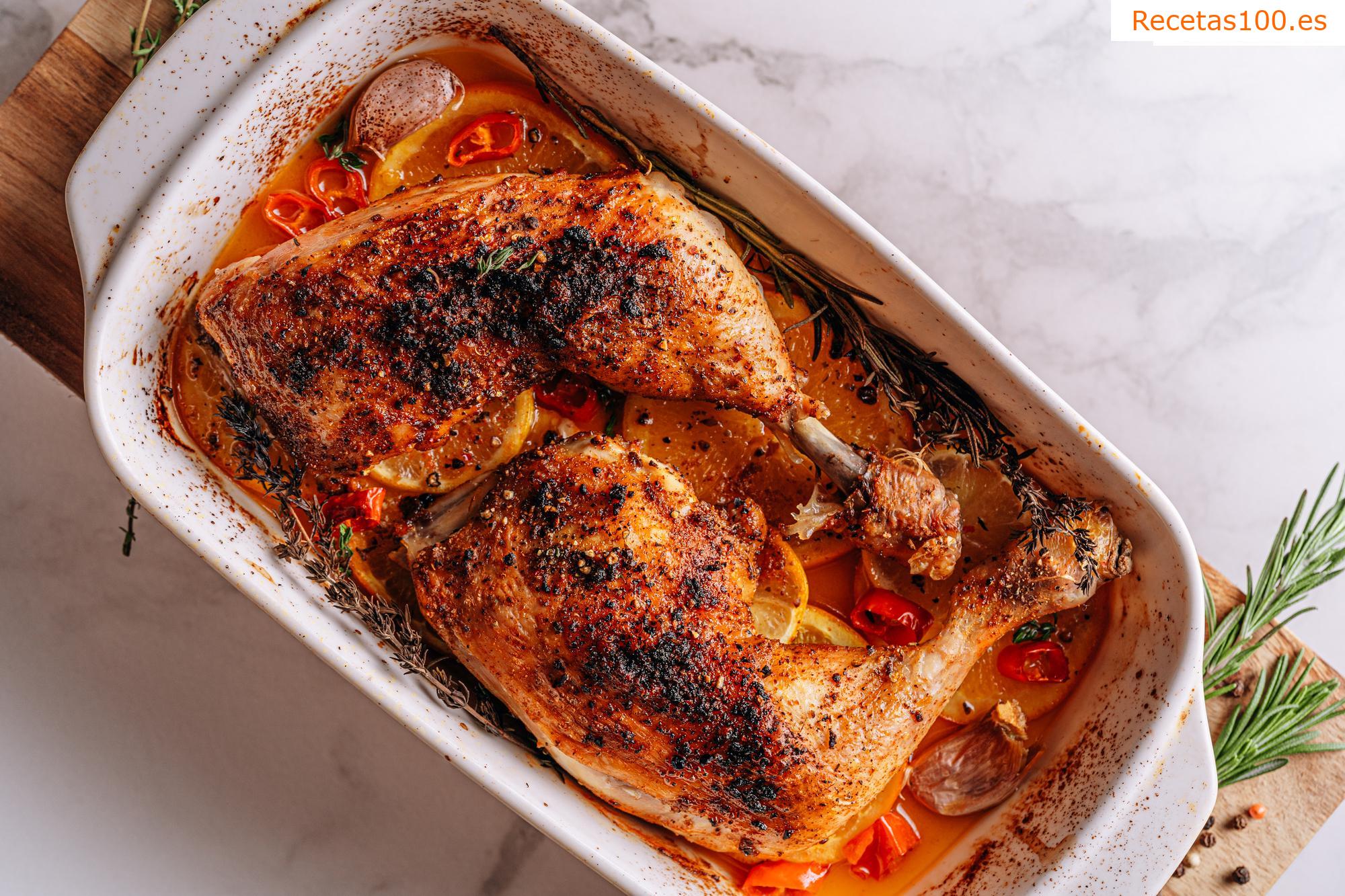Pechuga de pavo marinada al horno