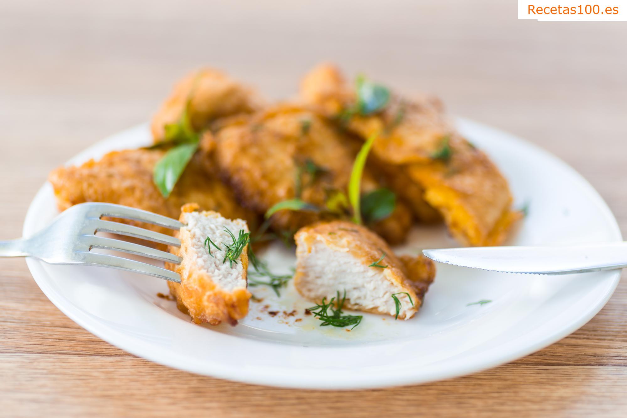 Pechugas de pavo en masa de queso