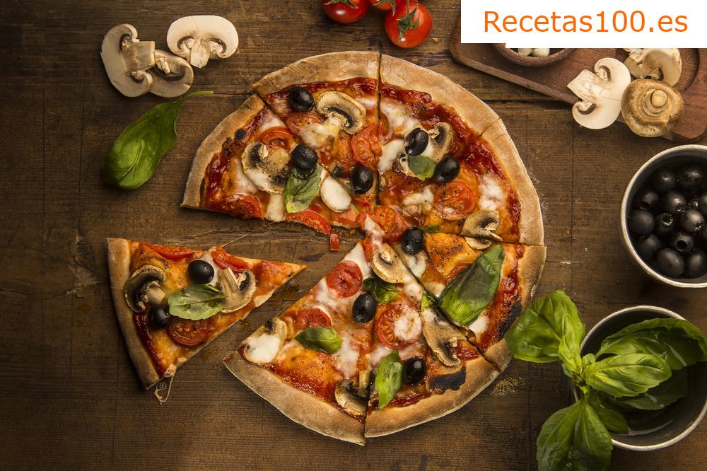 Pizza de champiñones