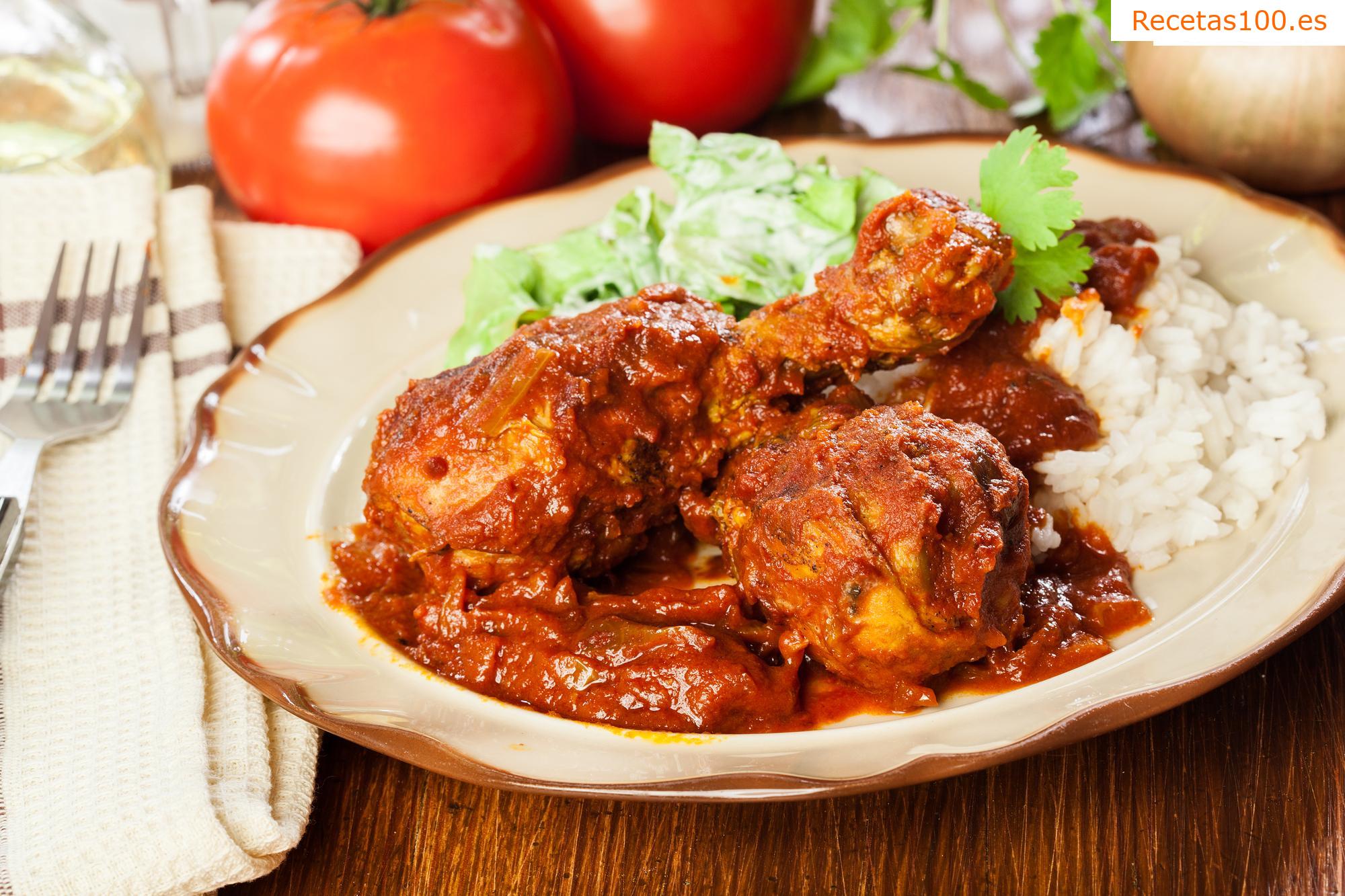 Pollo al especias tandoori
