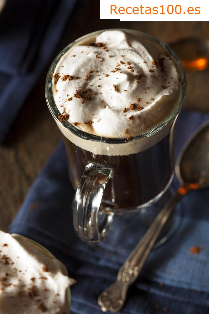 Pudín de café irlandés