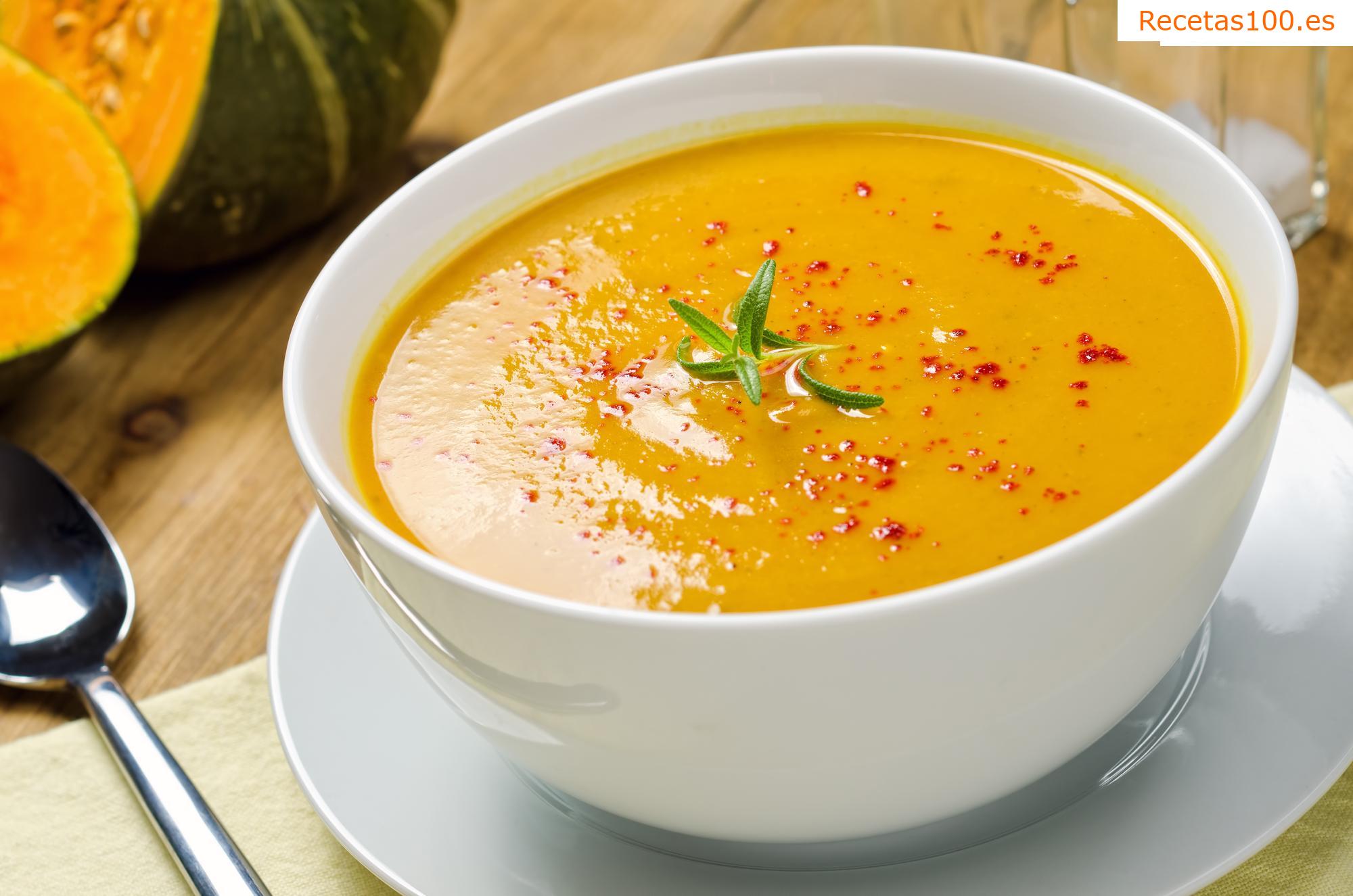 Sopa de calabaza sencilla