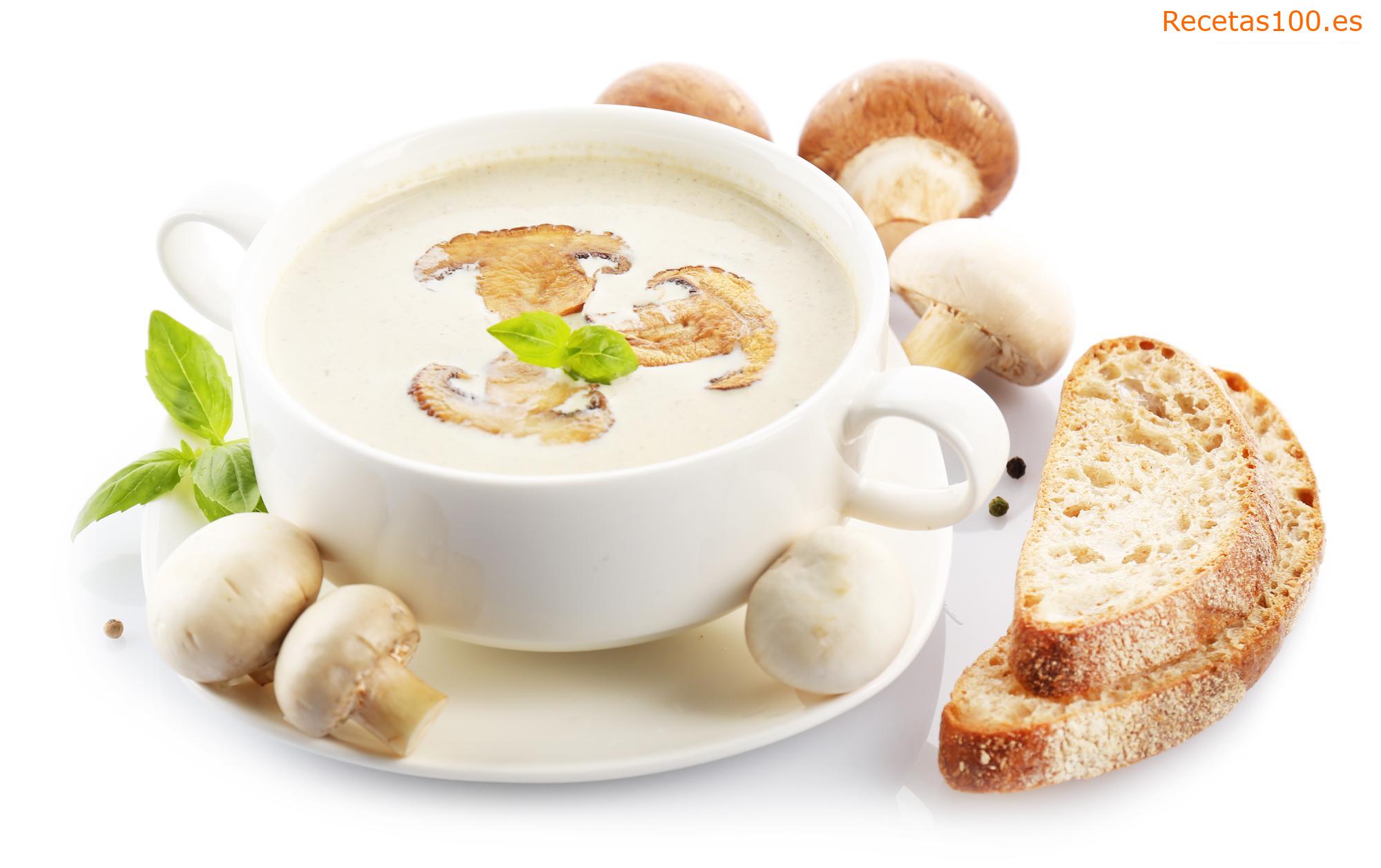 Sopa de champiñones