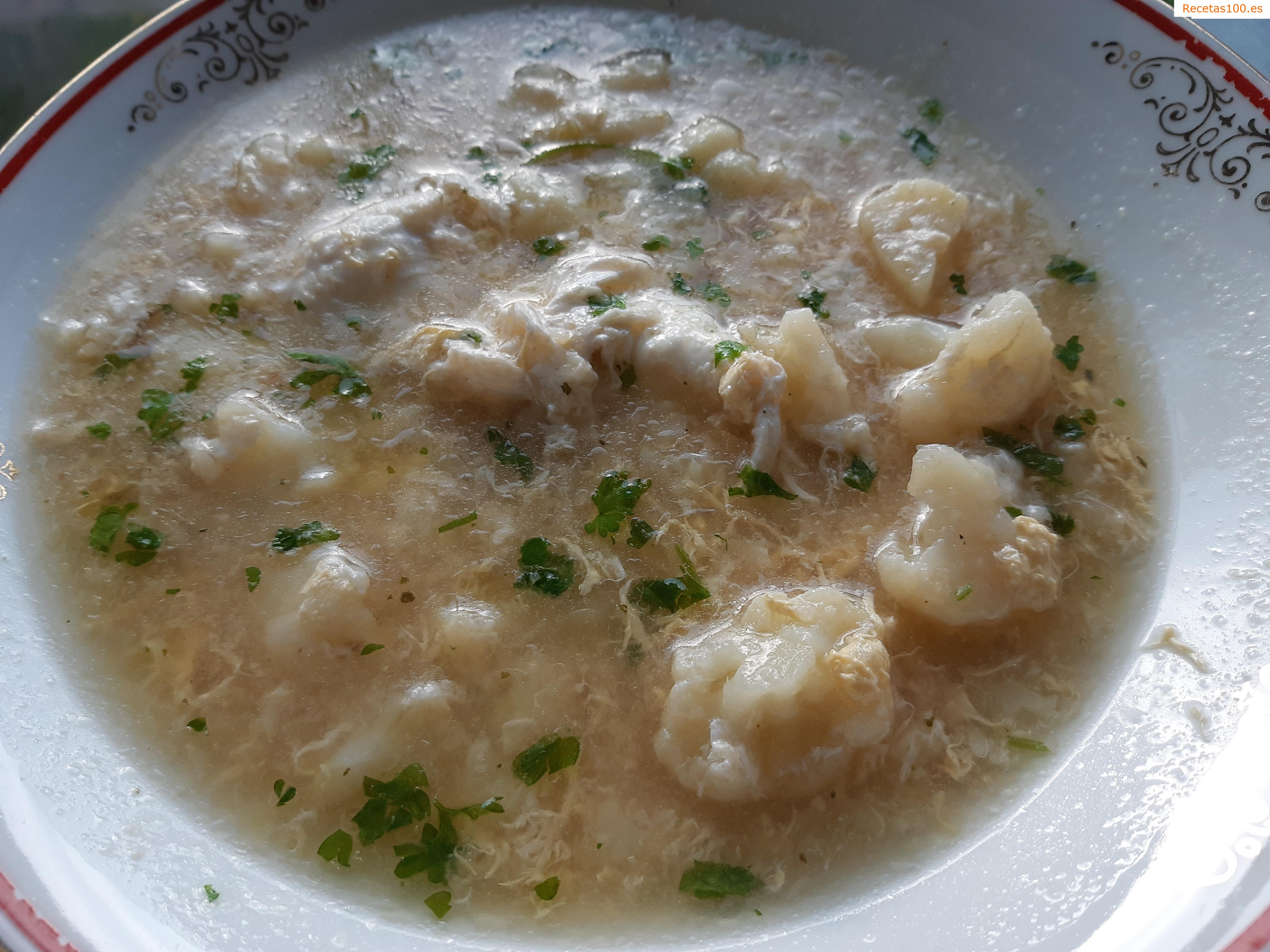 Sopa de coliflor