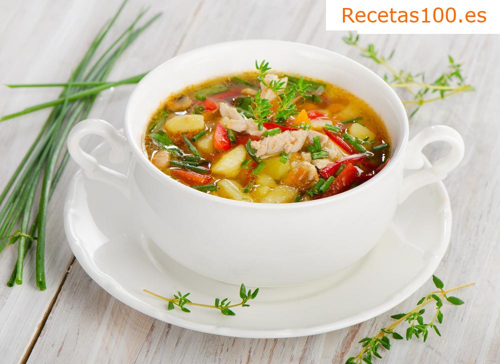 Sopa de patata de primavera