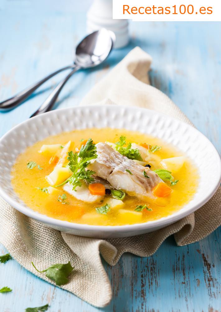 Sopa de pescado falsa