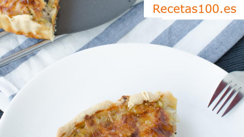 Tarta de cebolla francesa