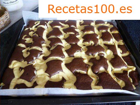 Tarta de durazno y requesón - bandeja
