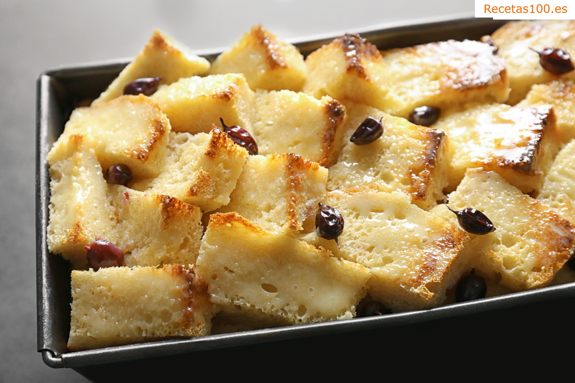 Tartas de pudín con canela