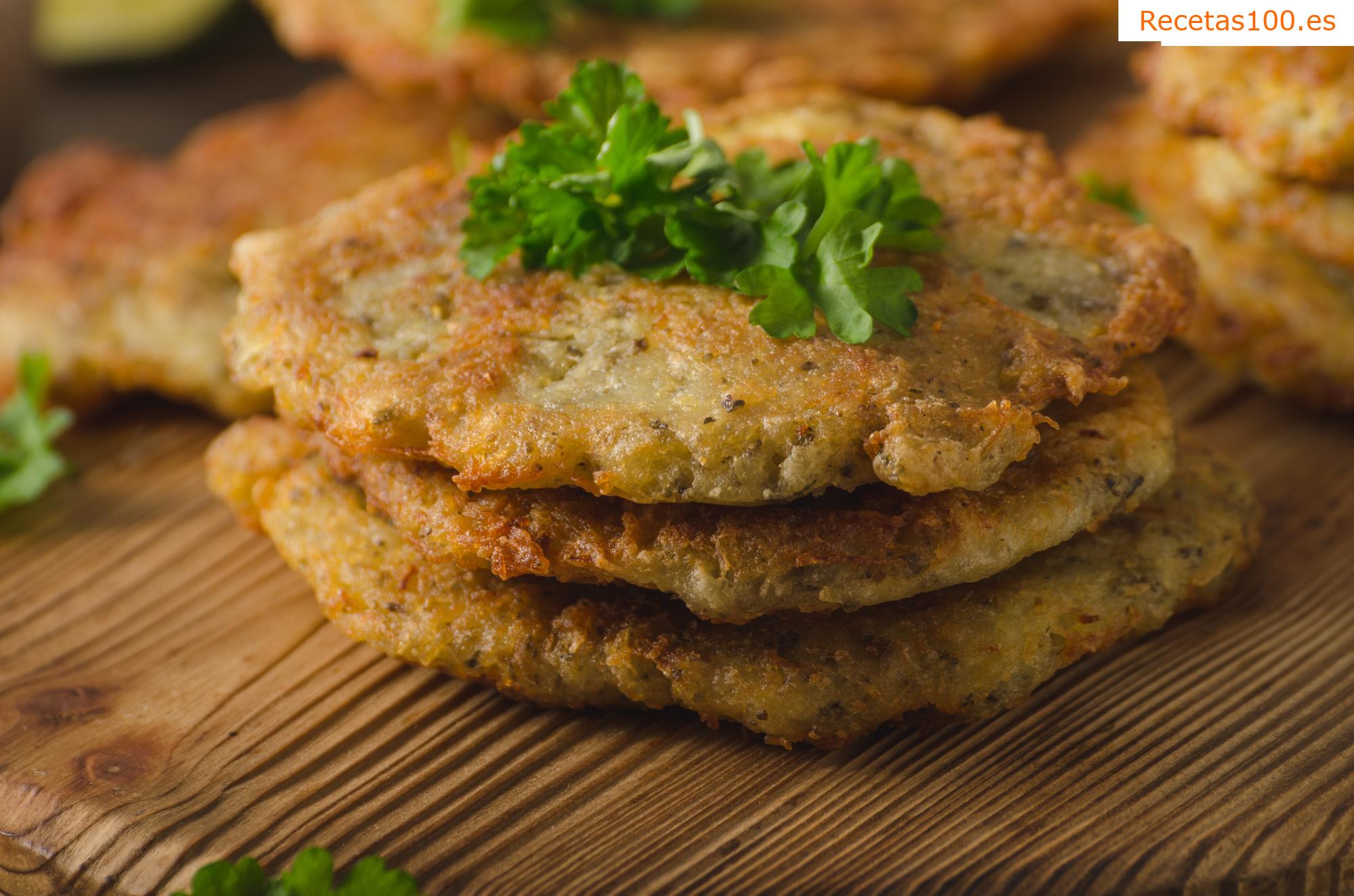 Tortas de papa con chucrut