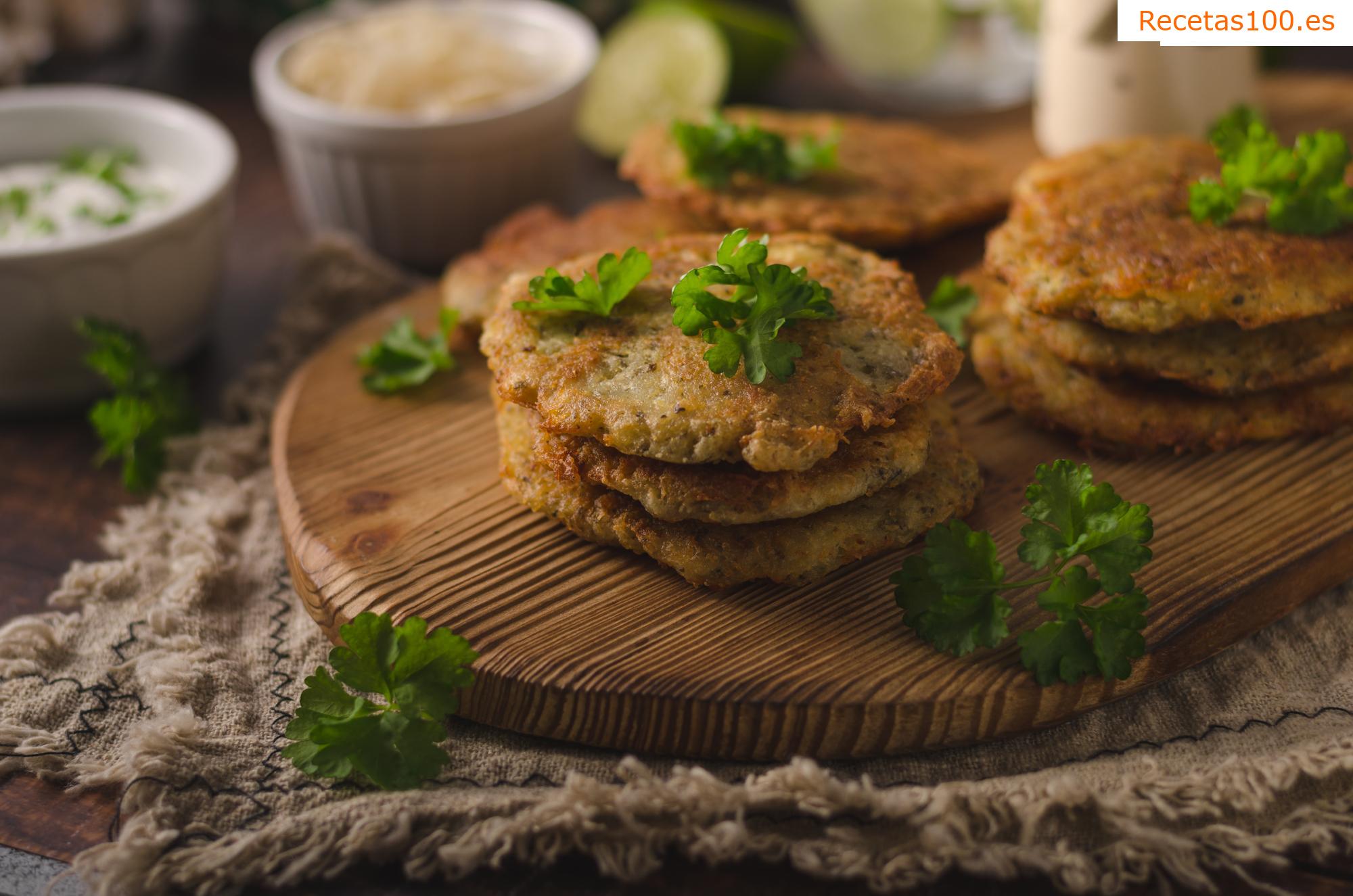 Tortas de patata con col