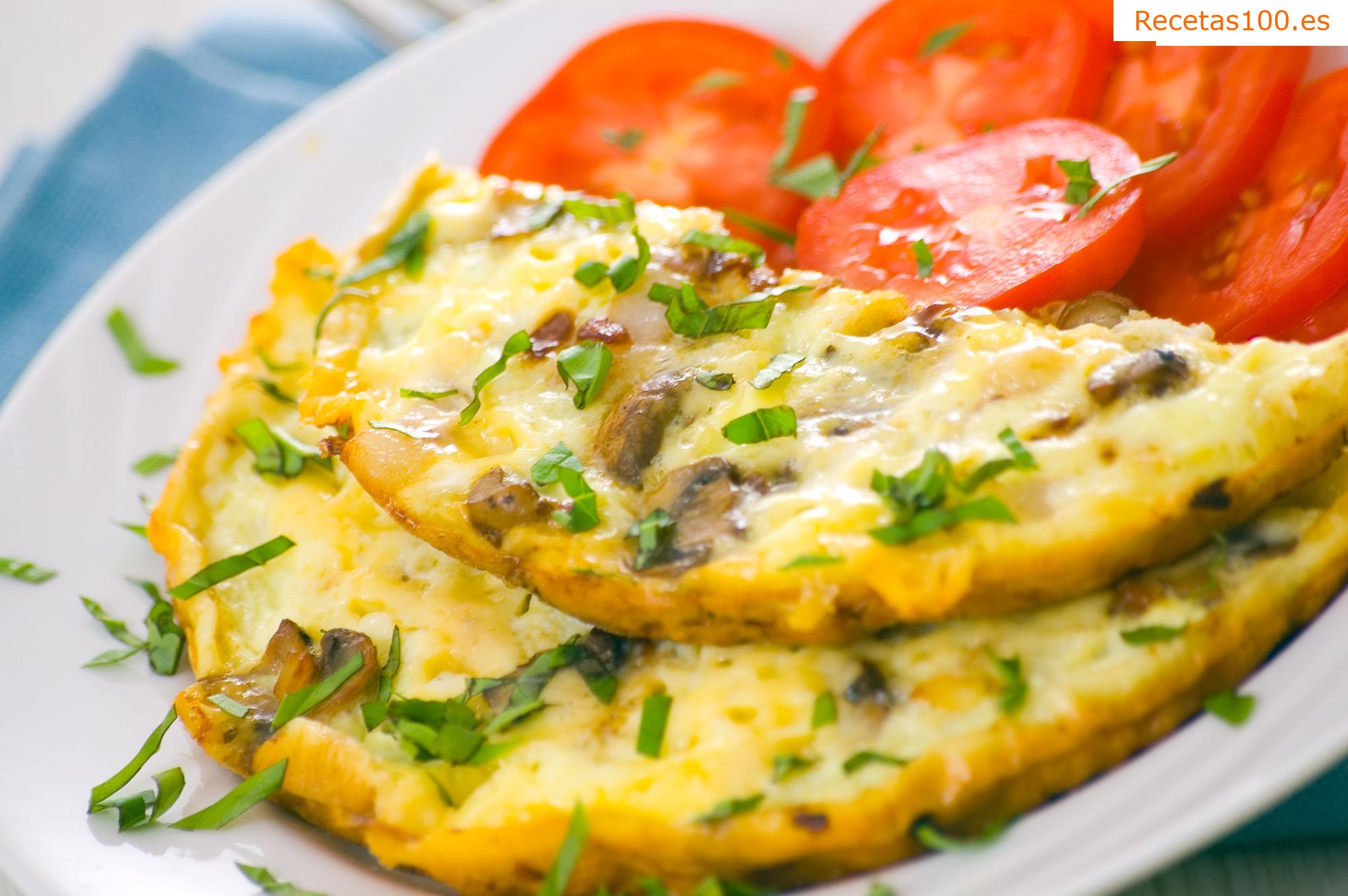 Tortilla de champiñones