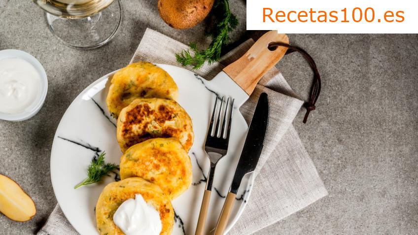 Tortitas de papa con queso